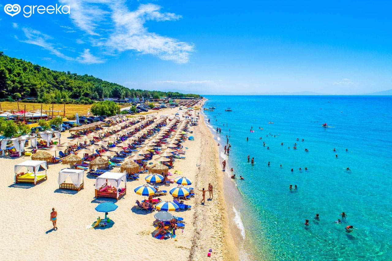 Greece Halkidiki beach paradise - crystal clear turquoise waters